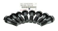 Pack of 8 Genuine Toyota Engine Flywheel Bolts - Hilux GUN125 & GUN126