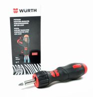 Wurth Compact Ratchet Screwdriver 8 in 1 with Pistol Grip