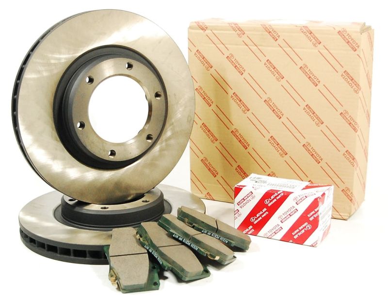 Genuine Toyota Front Brake Disc & Pad Kit | Land Cruiser 80 Series 1992 ...